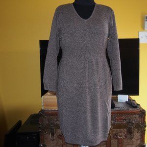 Debbie USA Tan 100% Wool Sweater dress Sz M